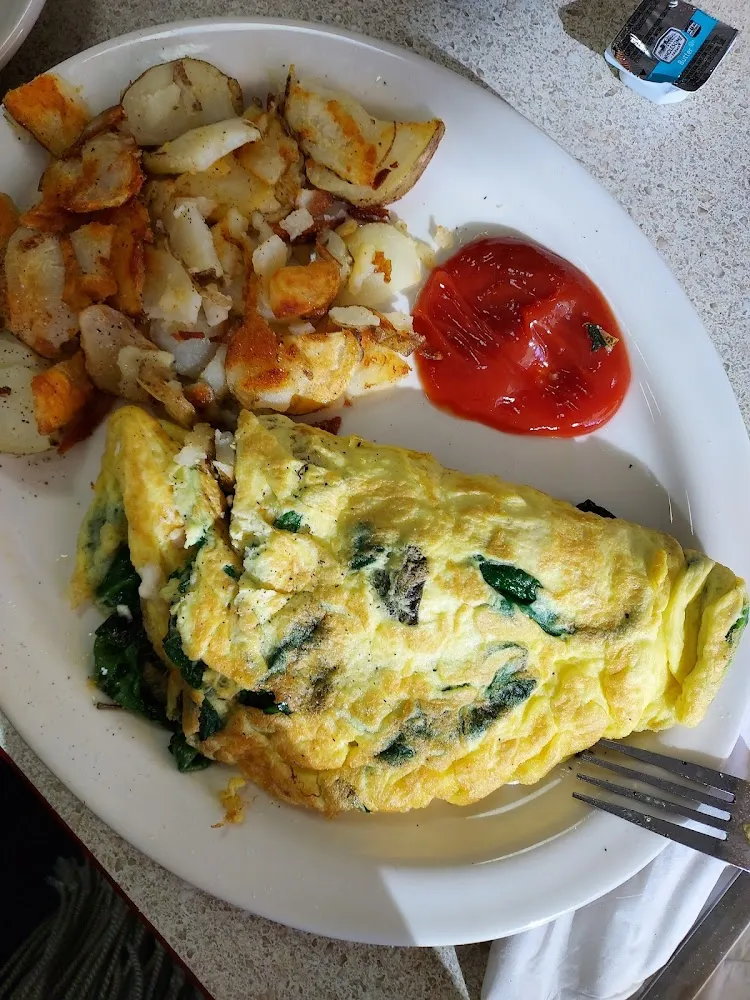 Cheese Omelette with Bacon